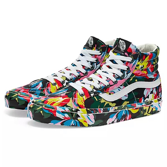 VANS VAULT X KENZO limited edition RARE $215 OG Sk8-hi LX floral shoes UNISEX ! - Picture 7 of 10